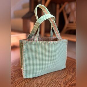 Ralph Lauren Green Gingham Purse